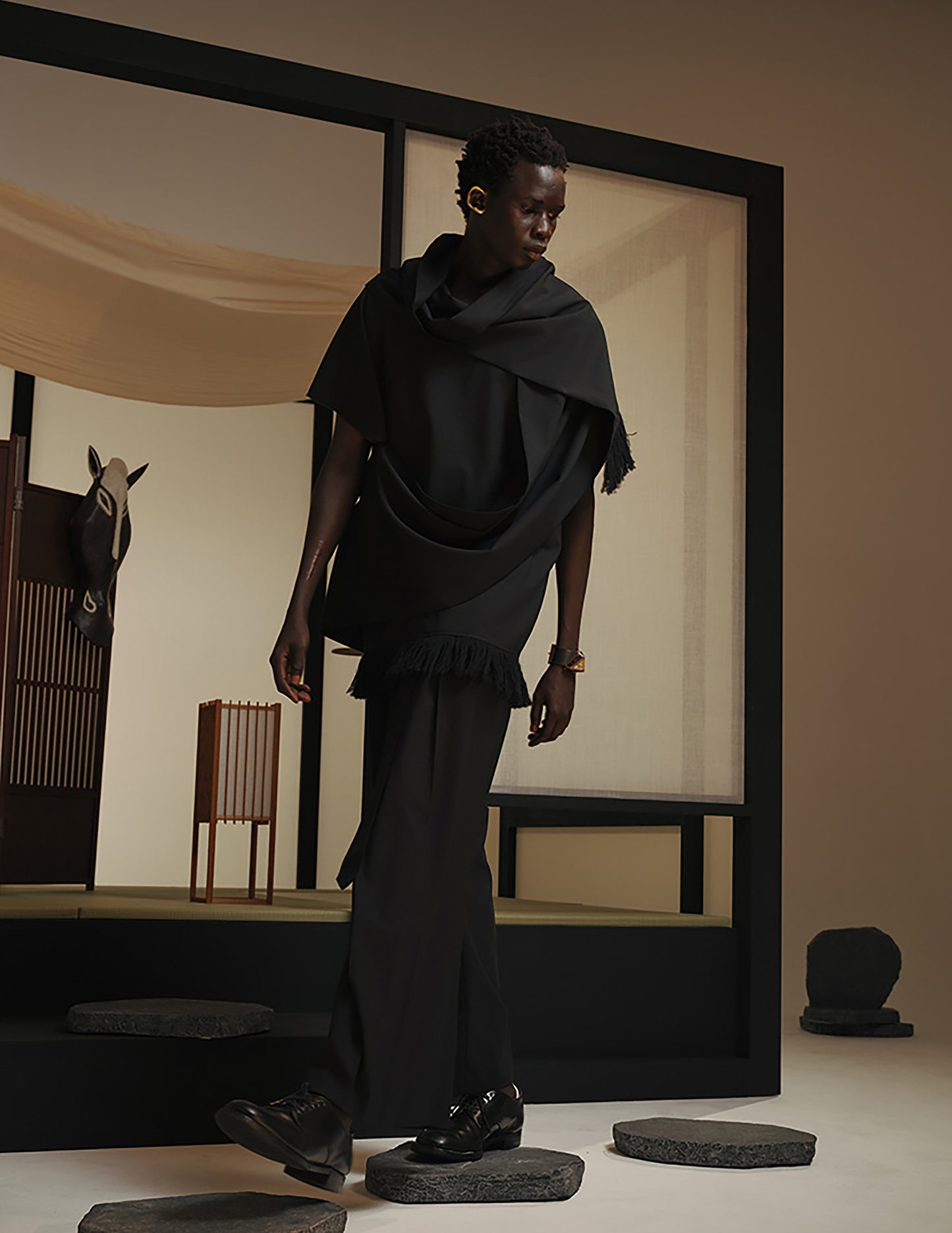 Tailored Jacket with Stole