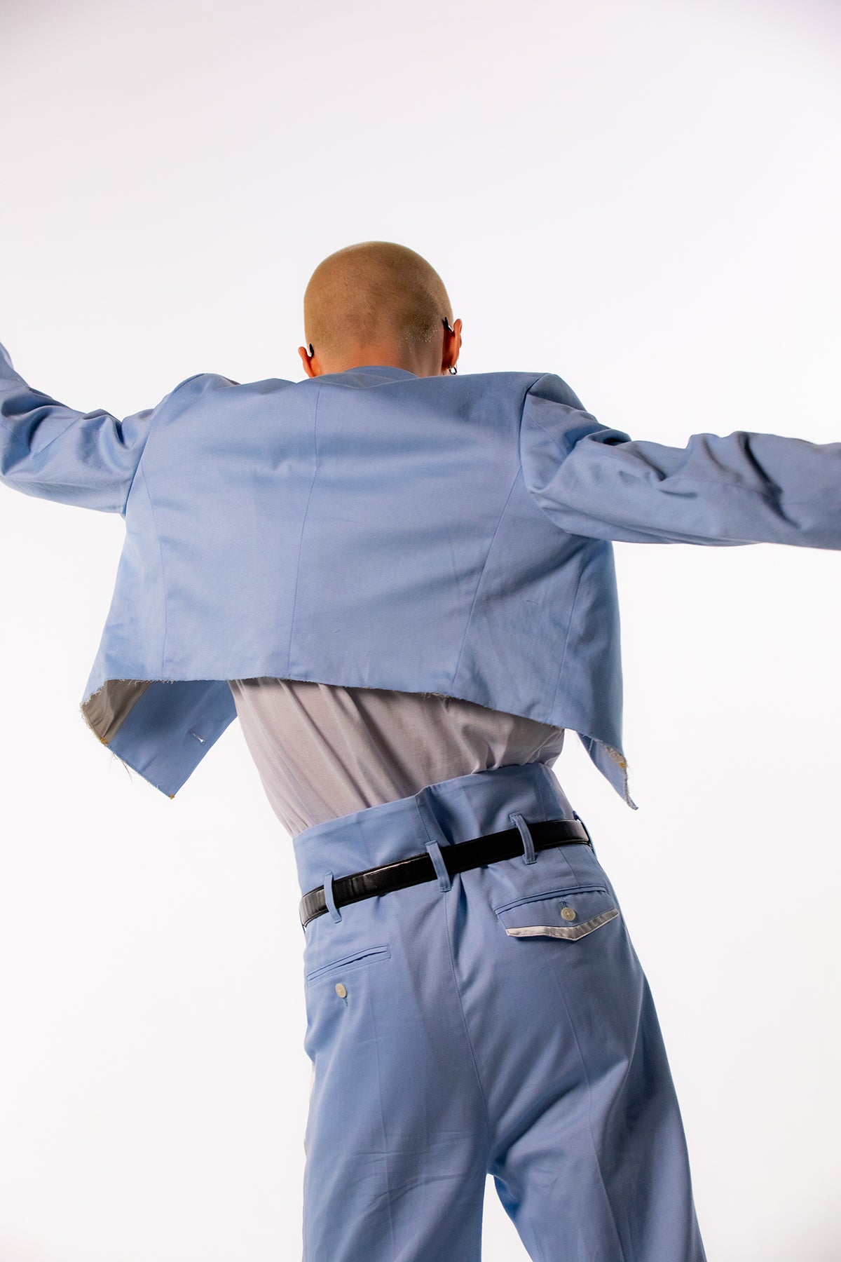 Classic Single Breasted Tailored Jacket - Lopez Blue