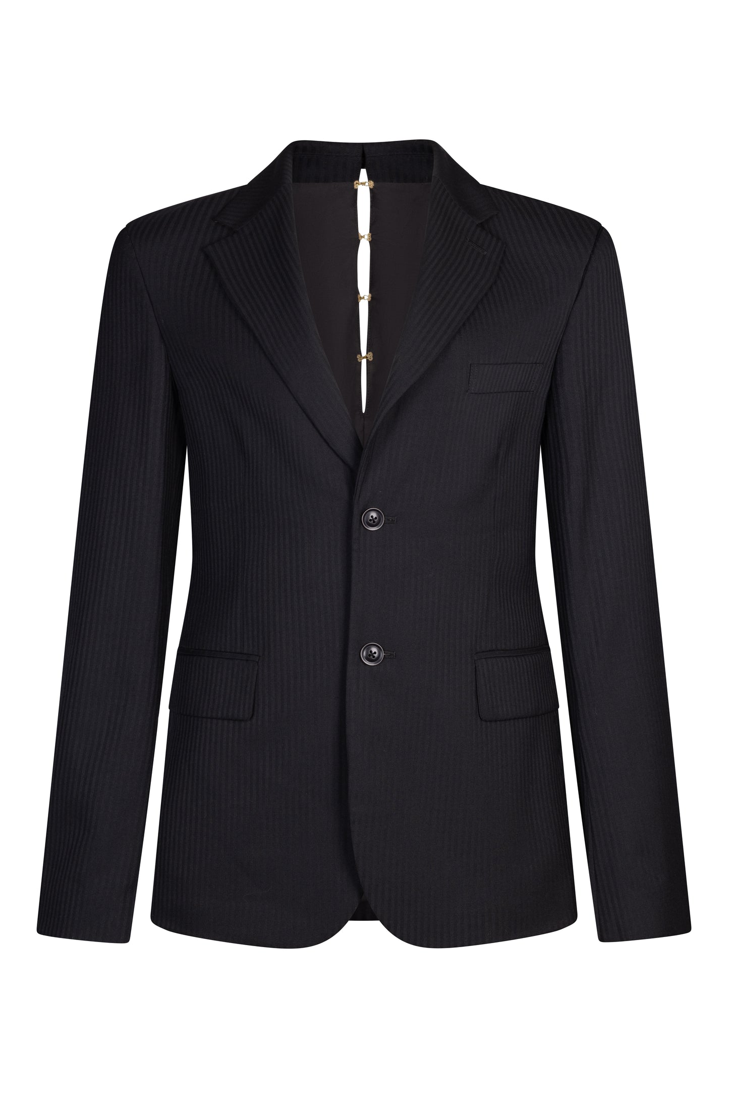 Classic Stripe Single Breast Tailored Jacket