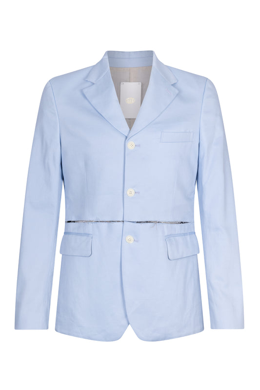 Classic Single Breasted Tailored Jacket - Lopez Blue