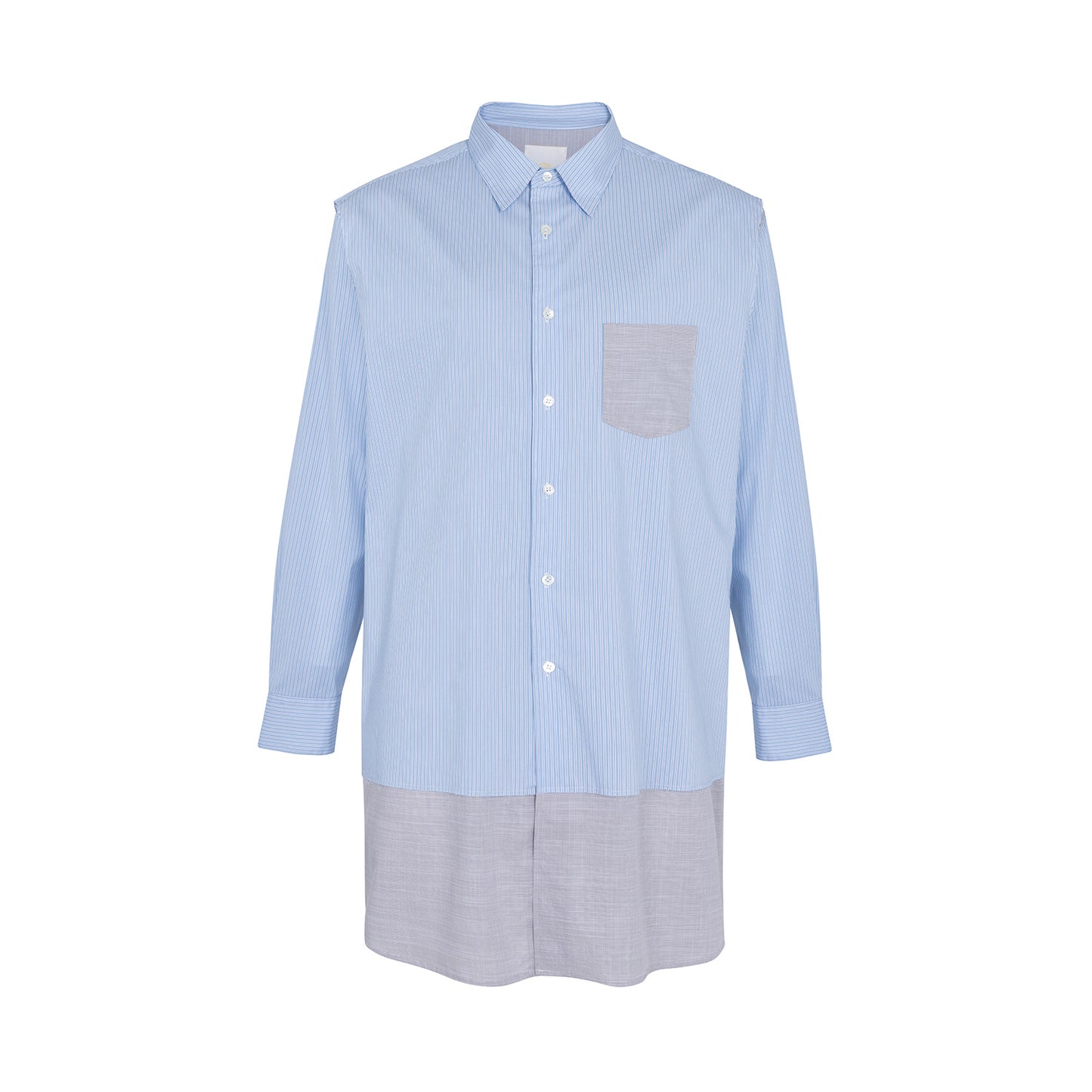 Double Long Shirt (Blue Stripe)