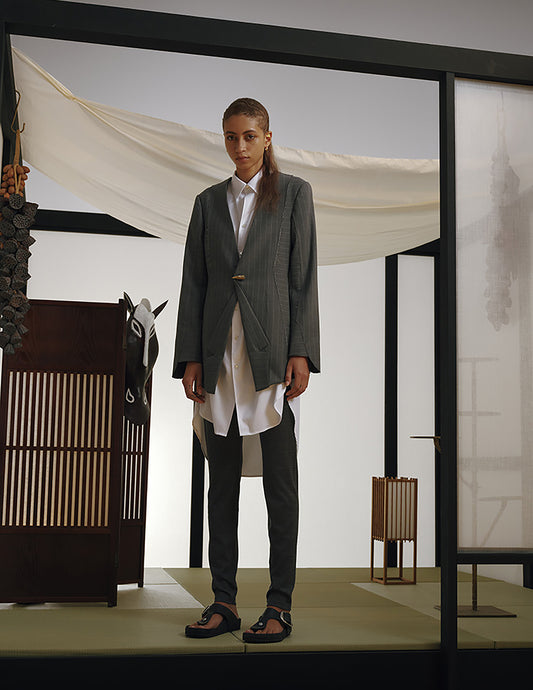 Reverse Double Breast Tailored Jacket