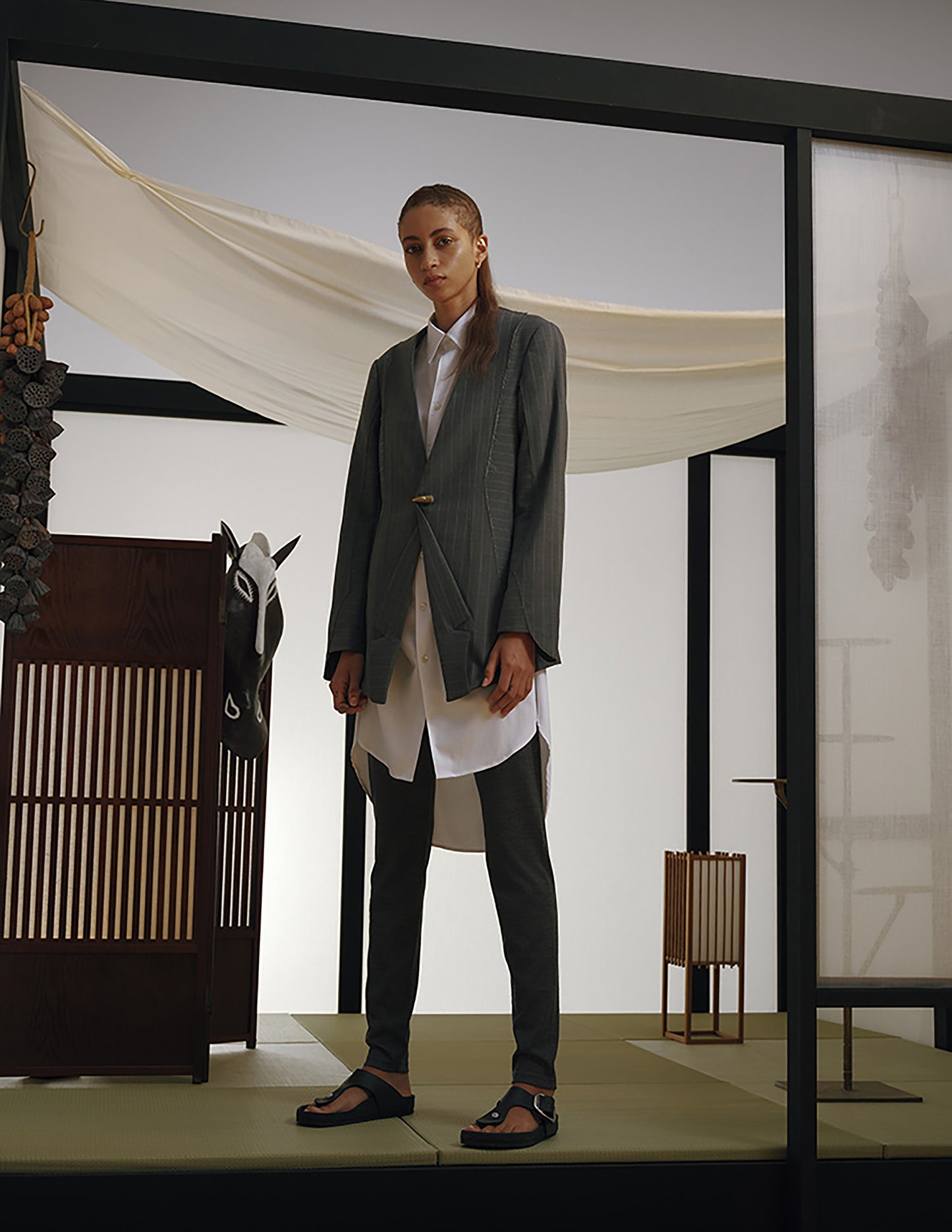 Reverse Double Breast Tailored Jacket