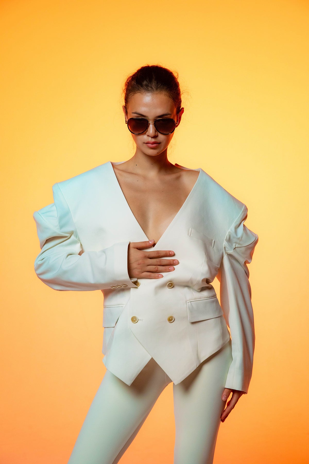 Deformed Gillet Jacket