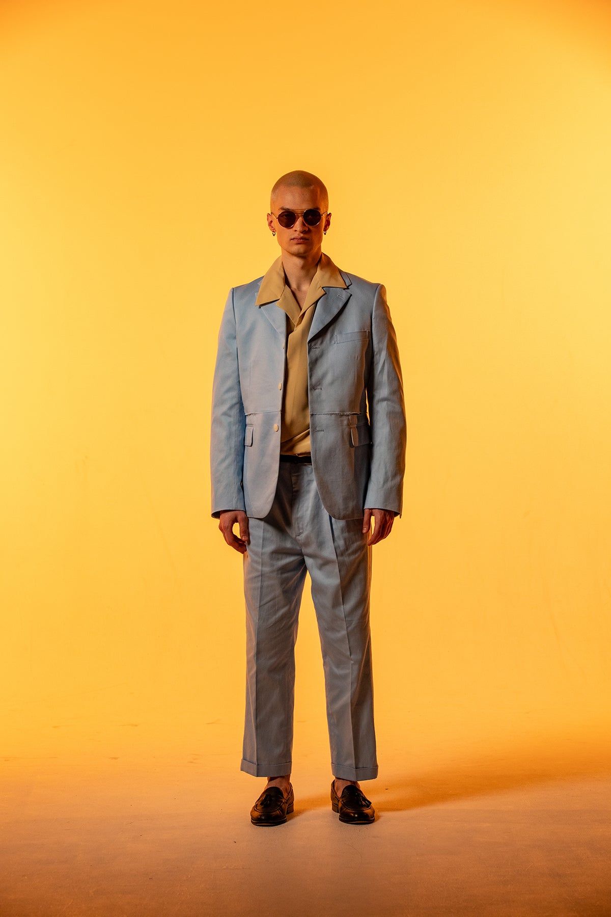 Classic Single Breasted Tailored Jacket - Lopez Blue