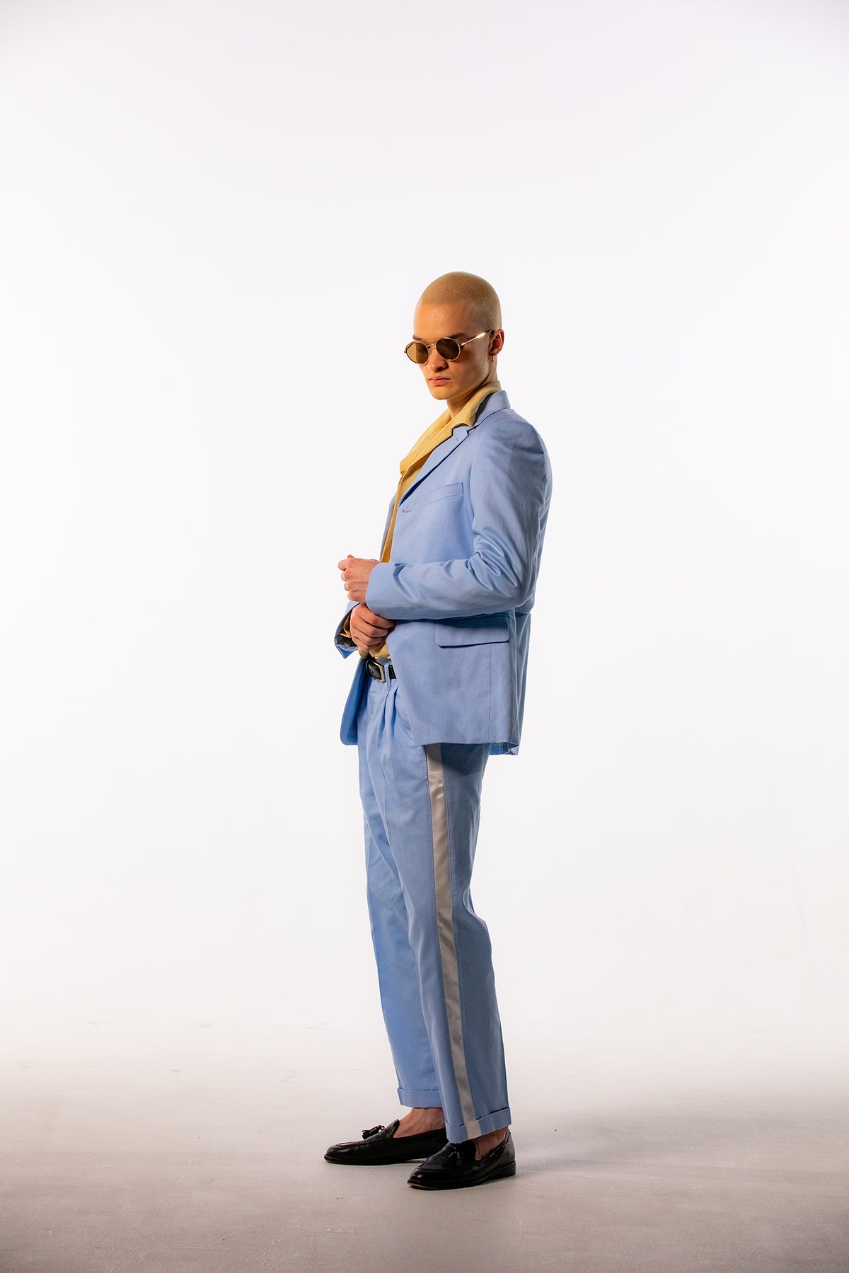 Classic Single Breasted Tailored Jacket - Lopez Blue