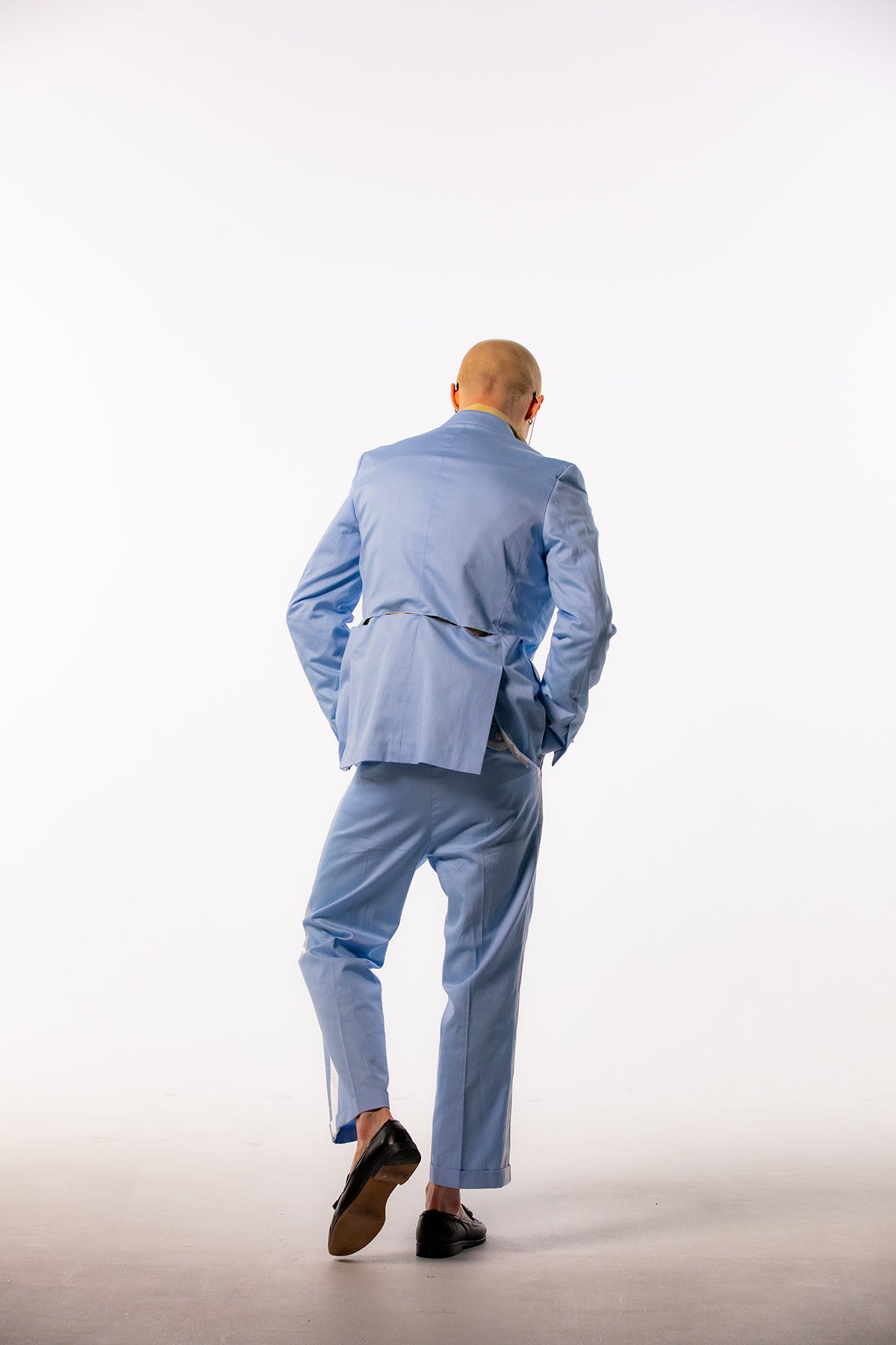 Classic Single Breasted Tailored Jacket - Lopez Blue