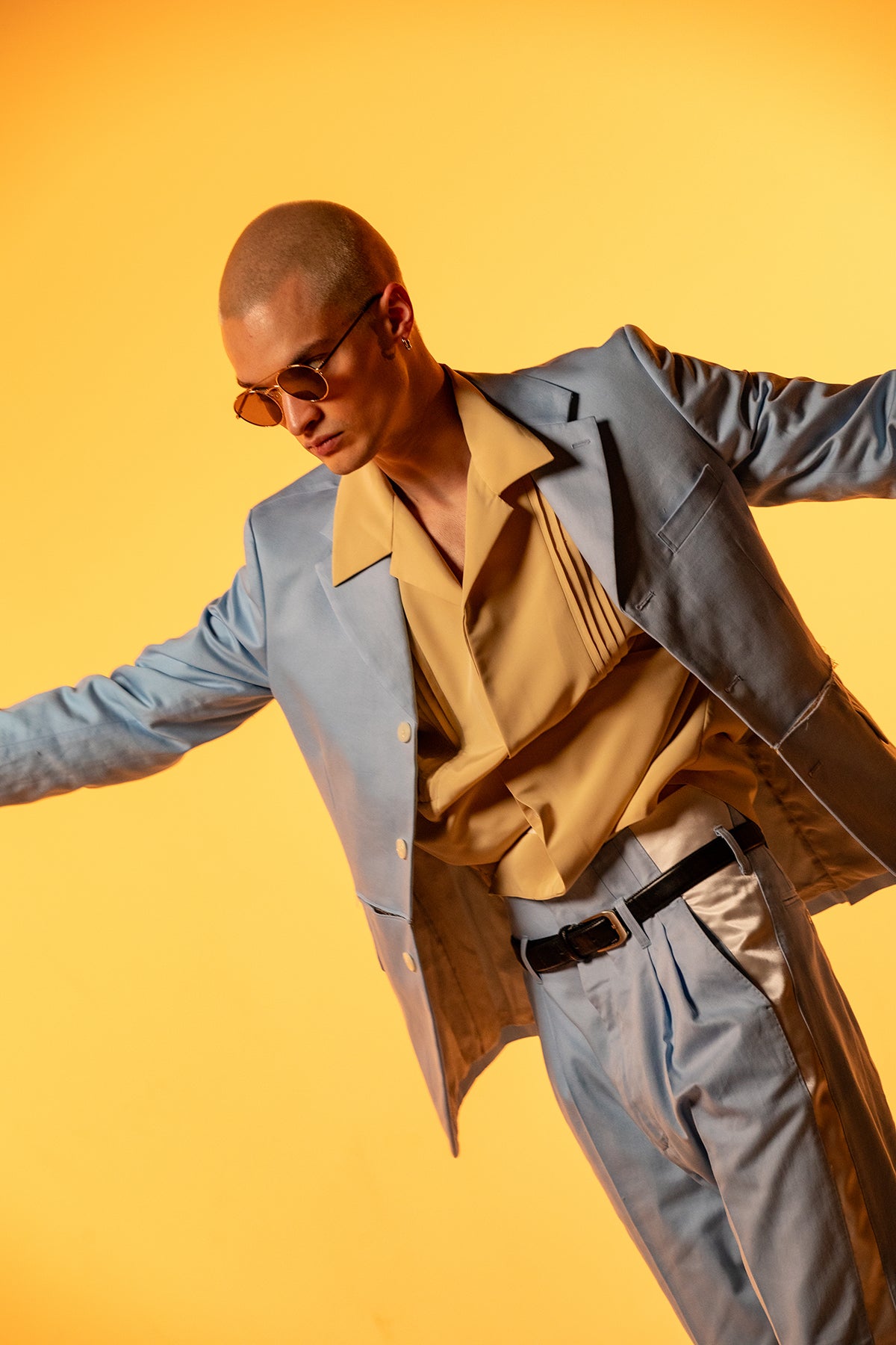 Classic Single Breasted Tailored Jacket - Lopez Blue