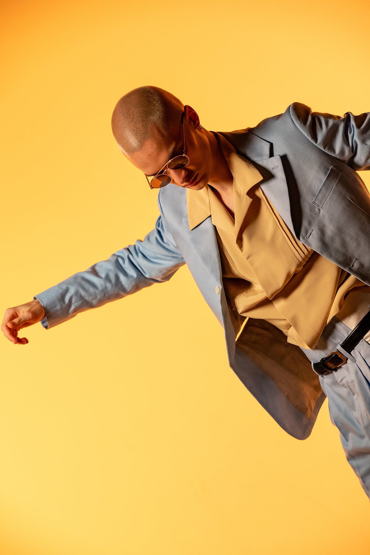 Classic Single Breasted Tailored Jacket - Lopez Blue