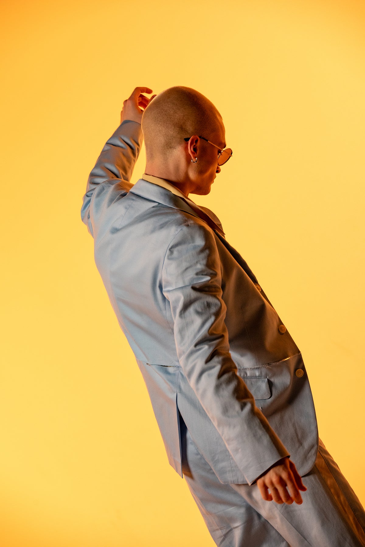 Classic Single Breasted Tailored Jacket - Lopez Blue