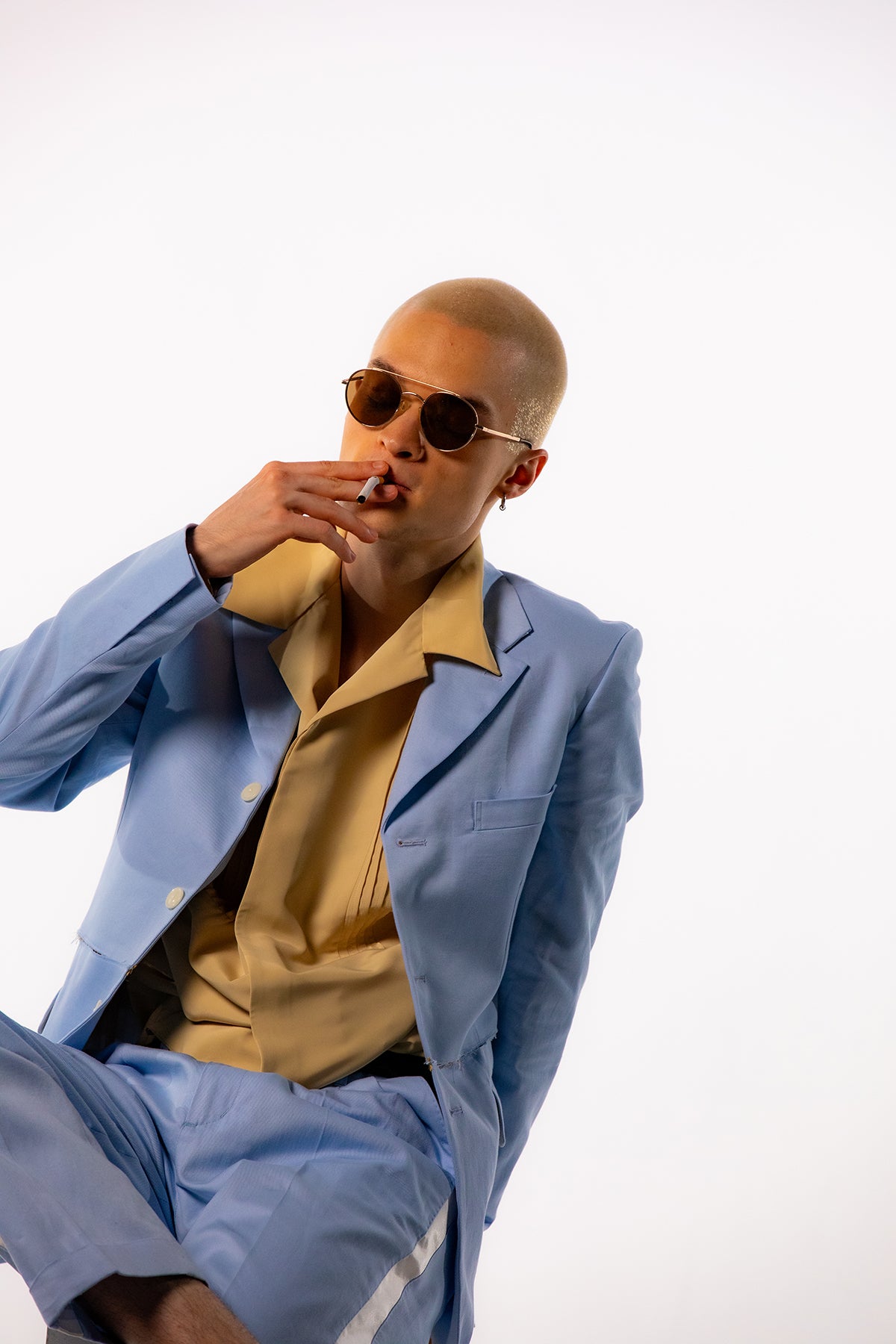 Classic Single Breasted Tailored Jacket - Lopez Blue