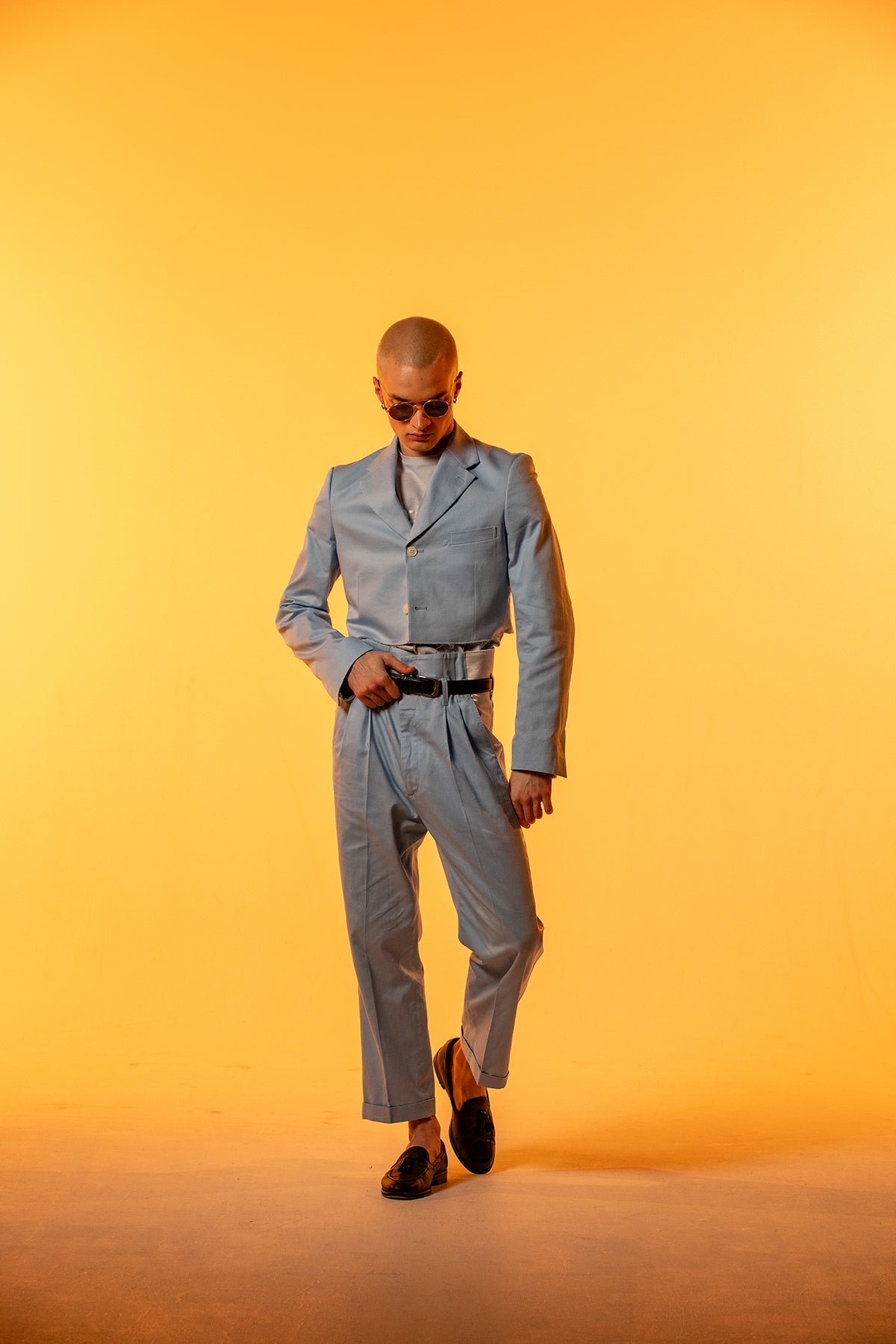 Classic Single Breasted Tailored Jacket - Lopez Blue