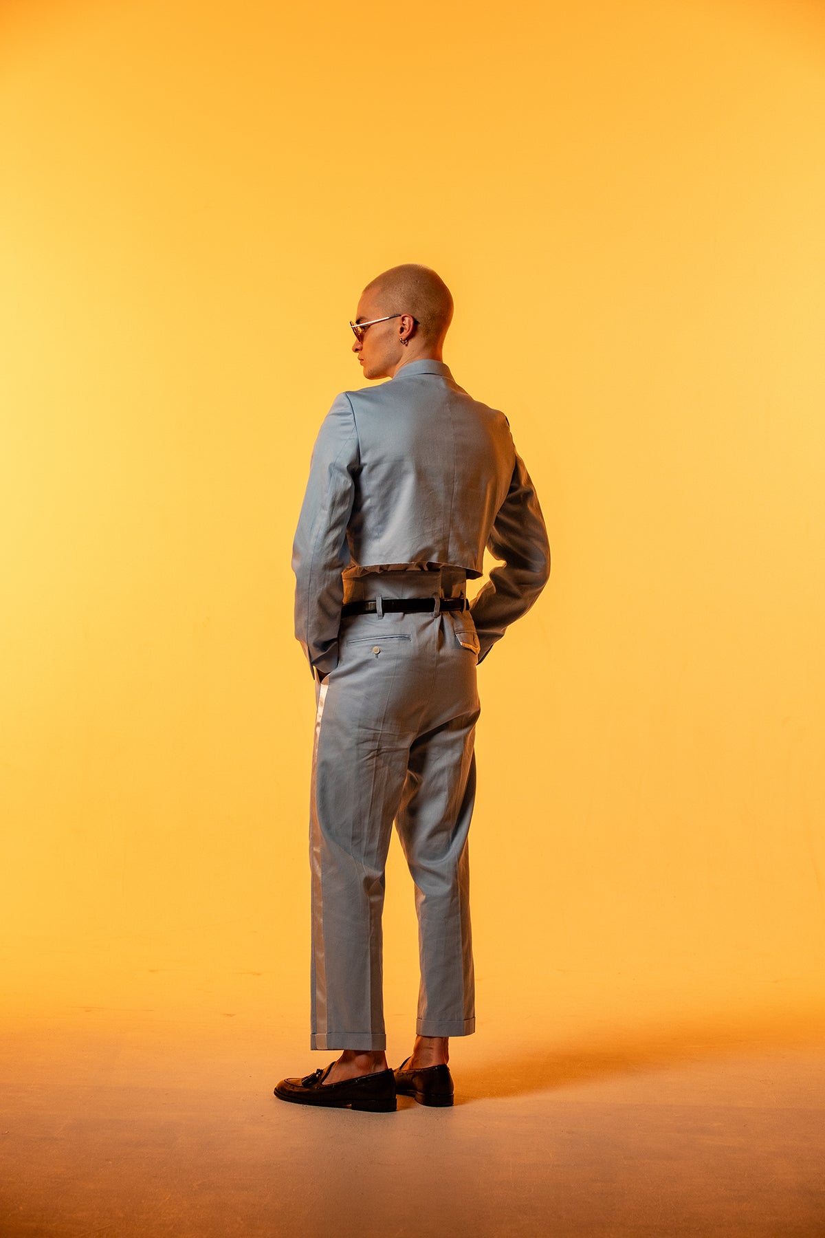 Classic Single Breasted Tailored Jacket - Lopez Blue