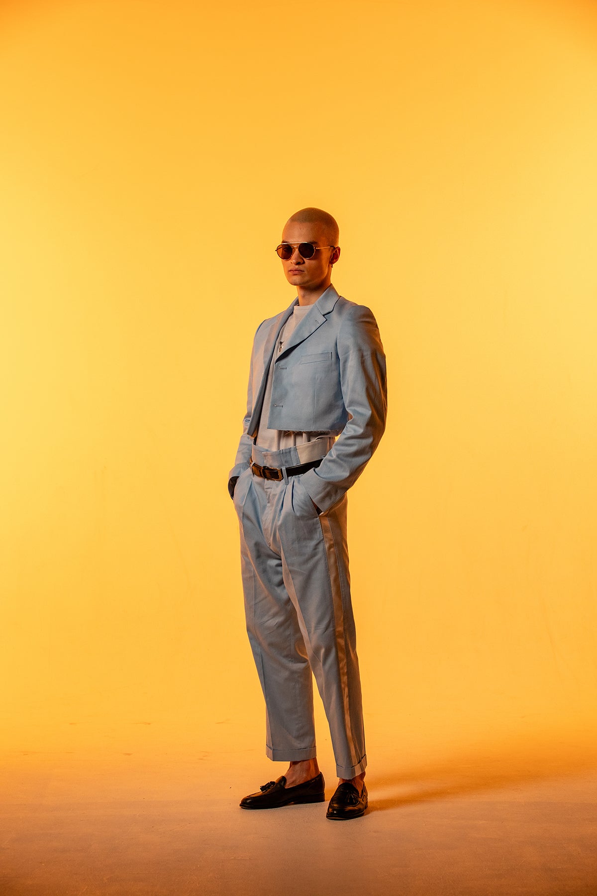Classic Single Breasted Tailored Jacket - Lopez Blue